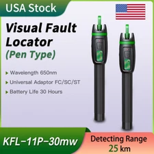 2 Pcs Fiber Optic Visual Fault Locator KFL-11P 30mw 25-30KM Traffic Breaker Pen