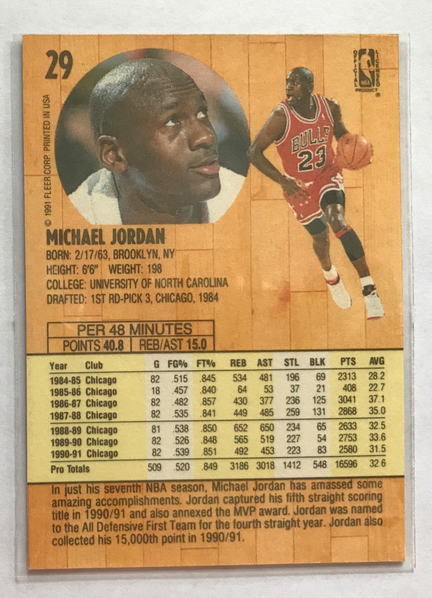 1991-92 Fleer - Michael Jordan #29 for sale online | eBay