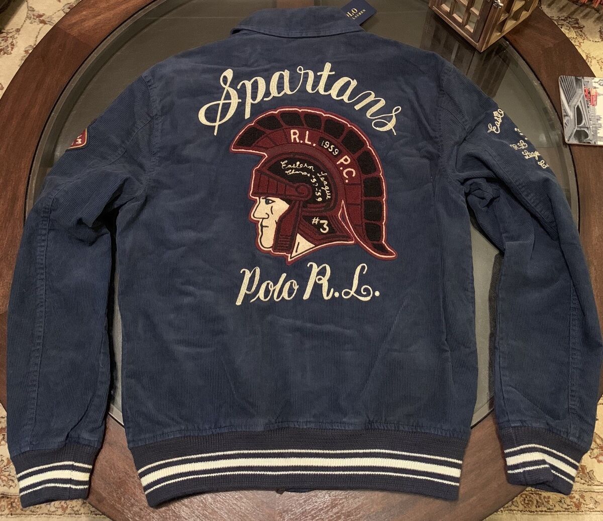 Ralph Lauren Varsity Embroidered Corduroy Jacket Size Large Ralph Lauren Varsity Embroidered Corduroy Jacket Size Large