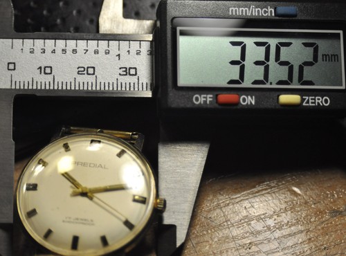 "Predial" ~17J Rare cal.PUW 460 D.B.G.M. Vtg German c.1969's Men's Wristwatch - Picture 3 of 19