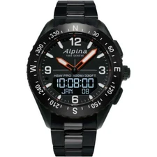 Alpina Smartwatch AlpinerX HSW Ana-Digi Black Bracelet Men's Watch - New In Box!