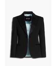 Bnwt Marc Jacobs Satin Trimmed Wool Crepe Blazer Uk14 Rrp £1835