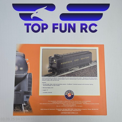 Lionel Norfolk and West J Class 4-8-4 Steam Locomotive Magazine - Picture 2 of 2