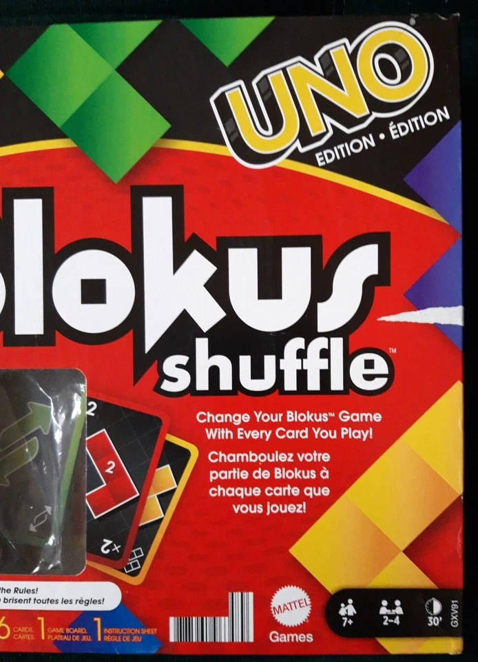 Spiel Blokus shuffle UNO Edition *** Top Zustand *** 100% Komplett - Bild 2 von 4
