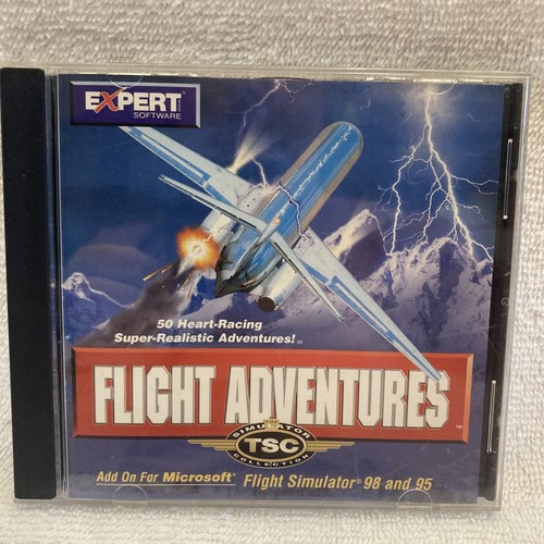 Flight Adventures By Expert Software Microsoft Flight Sim 95/98 Add-on (PC 1998)