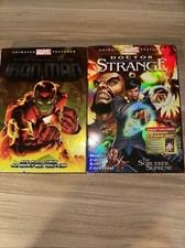 Doctor Strange & Iron Man DVD Set-Sorcerer Supreme, Animated Marvel Movie W/slip