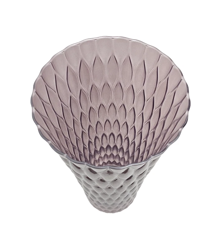Vaso Decorativo Fiori Loto Cipria IVV in Vetro 30 cm, fotografia 6 di 8