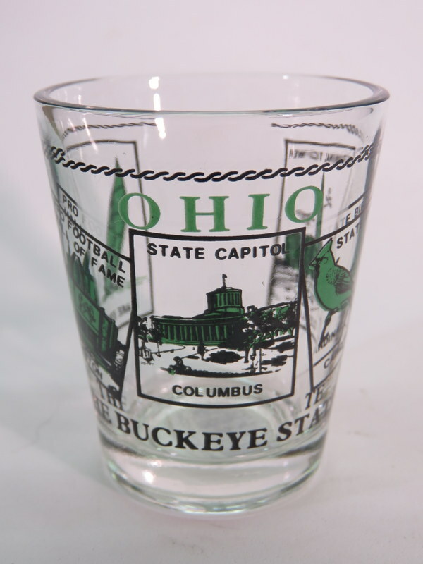 Ohio Buckeye State Elements Shot Glass By World By Shotglass