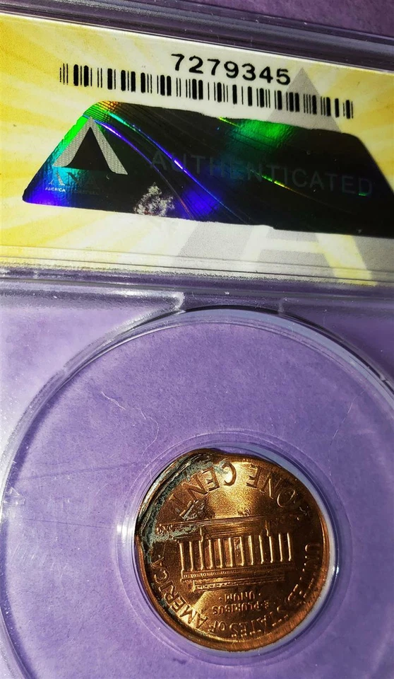 2001 US Penny.....Broadstruck Indent Clashed Dies,   Error. - Image 2 of 4