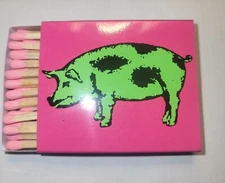 The Spotted Pig NYC Matchbook (1) (the more rare Pink w Green Pig design)