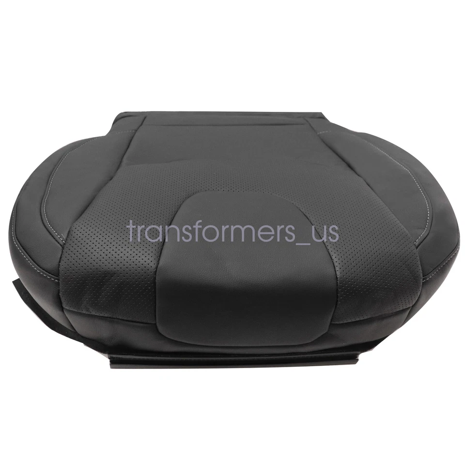 Cubierta de asiento de cuero para Ford Fusion Titanium 2013-2017 parte inferior del lado del conductor negra Foto 2 de 4