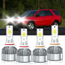 For Saturn Vue 2002-2007 9005 9006 LED Headlight Bulbs 4x High Low Beam Kit