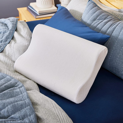 Sleep Innovations Memory Foam Contour Pillow, Standard Size, Head, Neck, and Sho