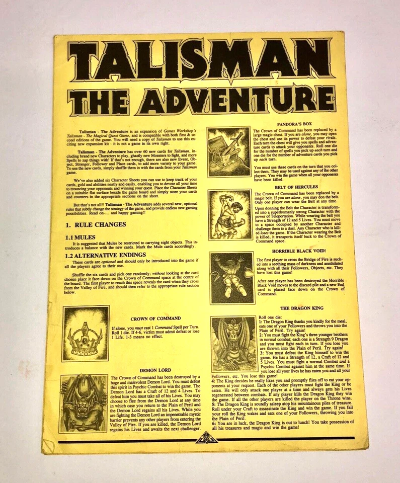 Talisman The Magical Quest Game Pieces/ Parts - Image 3 of 4