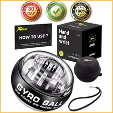 WRIST POWER GYRO BALL Hand Forearm Strengthener Trainer Force Balls Auto-Start
