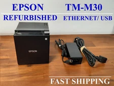 Epson TM-M30 POS Point of Sale Thermal Printer Ethernet USB w/ Power Supply