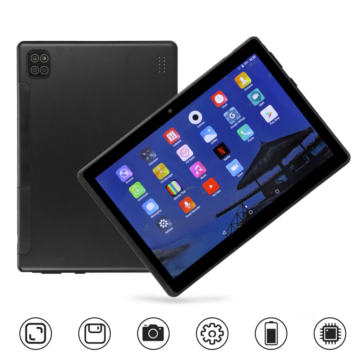 Tablette 8 Pouces 2.4G 5G WiFi Calling Tablet PC 4GB 64GB RAM 8