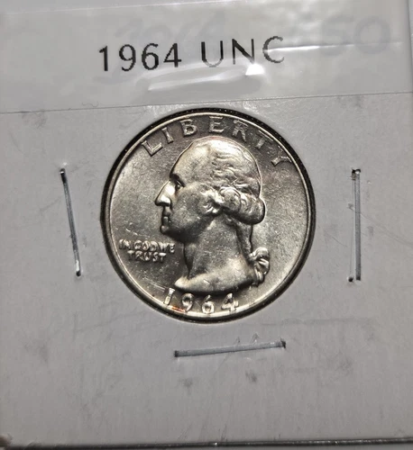 1964 Washington Quarter VF CIRCULATED 90% Silver