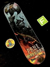 RARE Darkstar Paul Machnau Raising Warrior Pro Model Skateboard Deck Vintage