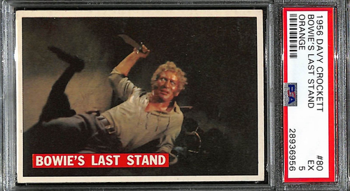 1956 Topps Davy Crockett Orange #80 Bowie's Last Stand PSA 5 EX 7063 - Picture 1 of 3