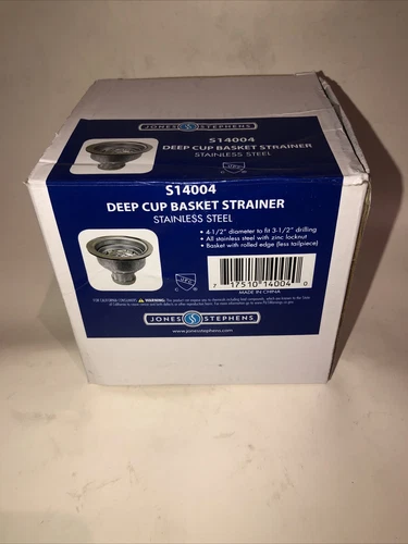 JONES STEPHENS S14004 Deep Cup Basket Strainer... Stainless Steel!!!! - Picture 9 of 10