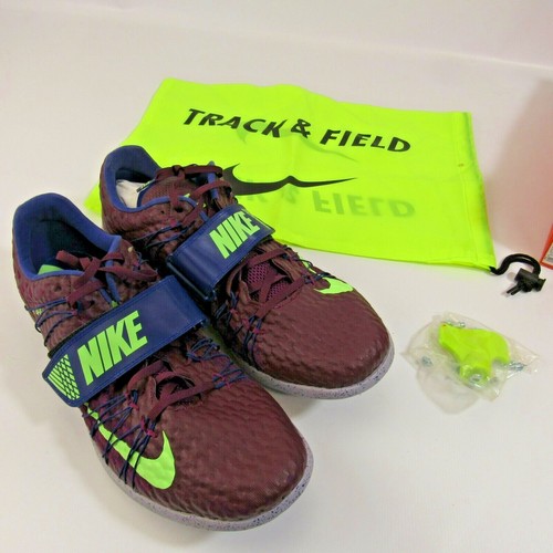 Zapatos Nike triple salto de élite pista para hombres talla 14 Nuevos  Botines De Salto púrpura | eBay