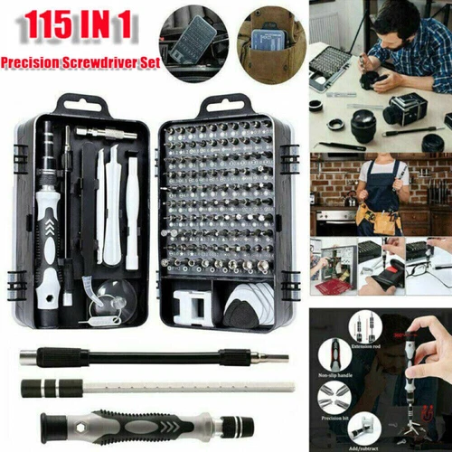 115x Torx Feinmechaniker Schraubendreher Set Mini Schraubenzieher Bitsatz Handys