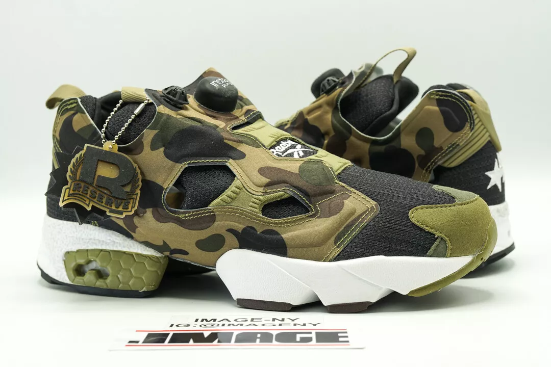 INSTAPUMP FURY NEW SIZE 8 MITA BAPE CAMO GREEN V61765 | eBay