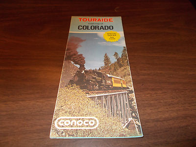 1971 Conoco Colorado Vintage Road Map