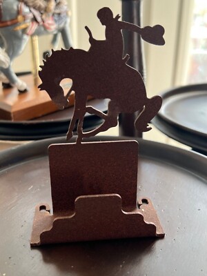 Vintage Cowboy riding hirse Copper 