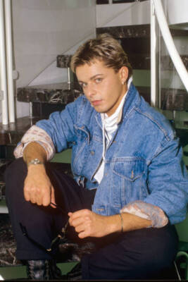 Den Harrow Italian pop star 1987 in Munich Germany OLD MUSIC PHOTO 11