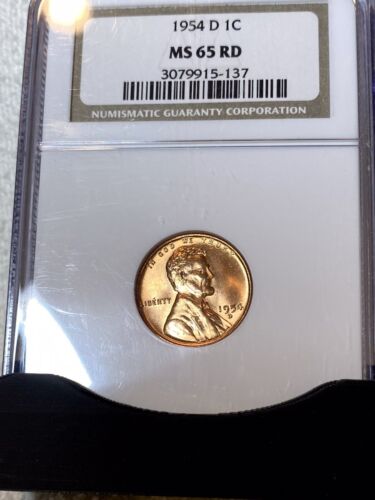 1954-D Red Cent MS65 RD NGC Graded - Picture 3 of 8