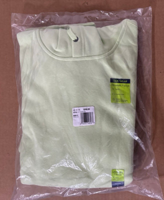 NEW Tek Gear Men's Green Ultrasoft Fleece Pullover Hoodie - Size XL