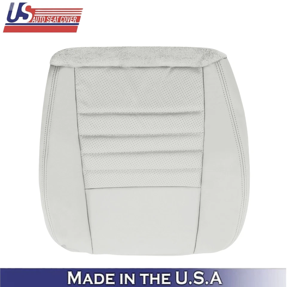 Fundas de asiento delanteras Oxford blancas de cuero genuino para Ford Mustang GT 1999-2004 Foto 2 de 4