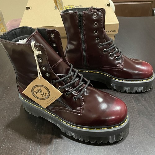 dr martens Vegan Jadon II Cherry Red 