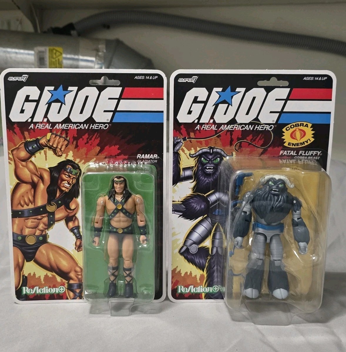 Super7 ReAction+ G.I. Joe O-Ring Wave 2 Fatal Fluffy + Ramar