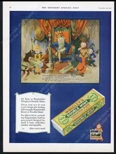 1927 Wrigley's Double Mint gum Old King Cole art Doublemint vintage print ad