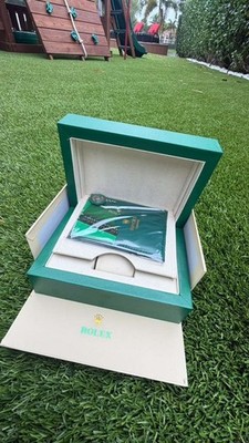 Rolex Watch Box 39139.04 Oyster M Green Wave Box – Box Only – No