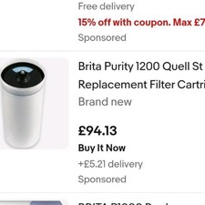 Brita Purity 1200 Quell St Replacement Filter Cartridge