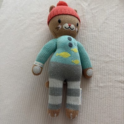 Cuddle + Kind Maximus Cat Knit Plush 15'' 