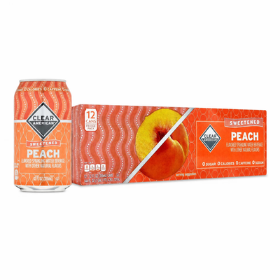 #ad Clear American Golden Peach Water Sparkling Water 12 Fl Oz 12 Pack $4.77