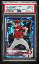2021 Bowman Chrome Draft Sapphire Edition Chase Petty #BDC-49 PSA 10 GEM MT 0c3e
