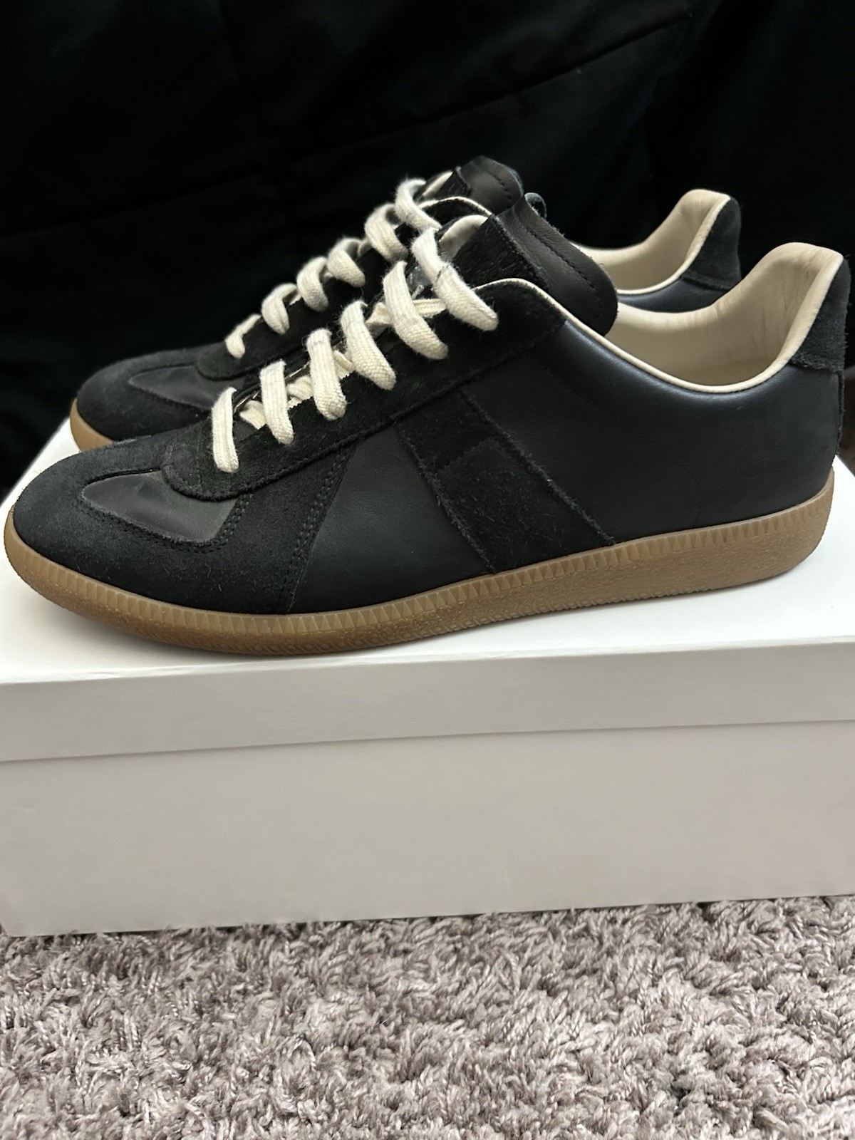 Maison Margiela Gat Black and Gum Size 40.5
