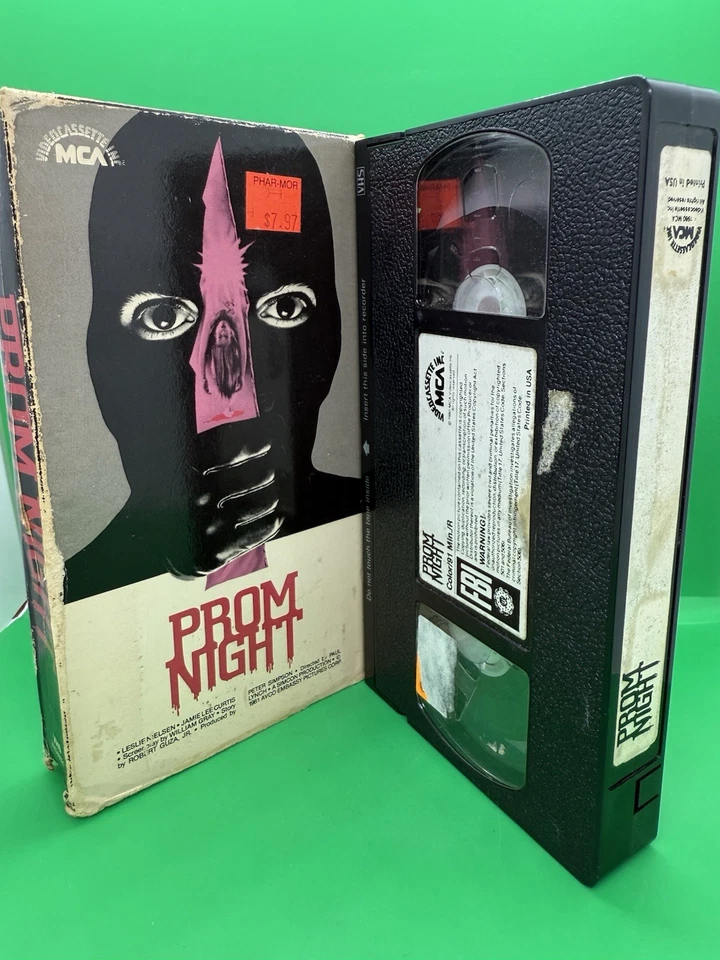 Prom Night VHS 1981 Horror Video Tape Mca Rainbow Jamie Lee Curtis 