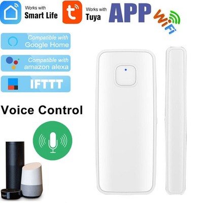 TUYA WiFi Door Window Sensor Burglar Home Alarm Security Detector Auto Dialer