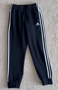 Adidas Kids 3 Stripes Joggers - Black - Sz M - New w/o Tags
