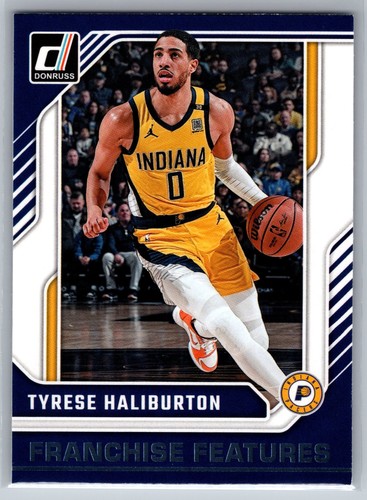 Tyrese Haliburton #20 2024 Panini Donruss Franchise Features card