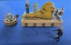 Star Wars Custom Jabba Throne Diorama w/ Jabba, C3PO, Bib & Luke Skywalker. Rare