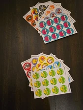 Trend retro scratch and sniff stickers - lot of 12 sheets 144 total stickers new