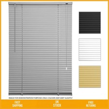 Easy Fit PVC Venetian Blind Privacy Light Control Grey 165 x 130cm
